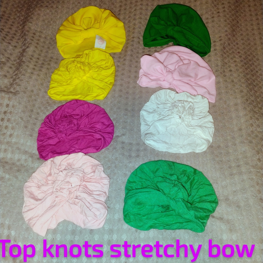 Colorful Stretchy Bow Headband Hats Bamboo